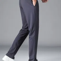fascus Men Solid Grey Track Pants image 3