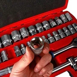 toolihub Goti Set with Carry Box for Automobiles/Bike/Car Repair Tool Kit Socket Set Socket Set image 2