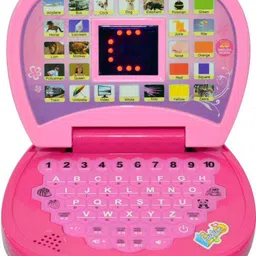 jr club educational laptop notebook computer learning toy with 26 english words pink-picture-38