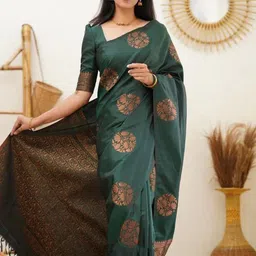 dhanlaxmisaree Woven Banarasi Jacquard Saree-picture-12