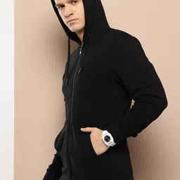 mast & harbour Men Full Sleeve Solid Sweatshirt image 4