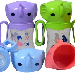 kovea 2 in 1 Baby Feeding Bottle with Handle -BPA Free -FoodGrade - 210 ml image 3