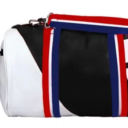 20 L Gym Duffel Bag - Sport Bag WITH SHIPPER for gym and travel BAG||Duffel Shoulder Bag (Kit Bag) - Black, White-image-37