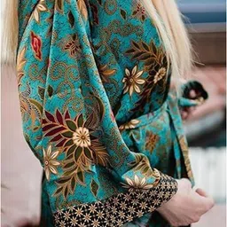 nitya fashion Green Large Bath Robe image 5