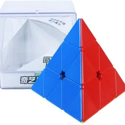 QiYi Pyraminx Magnetic Stickerless Speed Cube, Smooth & Durable Pyramid Puzzle-image-9