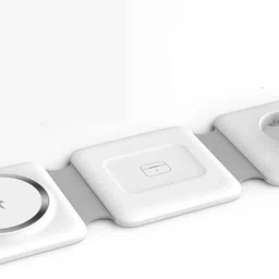 RENTOOR Wireless 3-in-1 Magnetic Foldable Charger Station for Phone and Watch Charging Pad-picture-36
