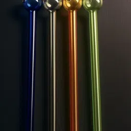 agnix Borosilicate Glass Outside Fitting Hookah Mouth Tip image 2