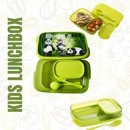 npz Kids lunch box Leak Proof 2 Containers Lunch Box image 5
