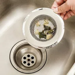 infinite home Kitchen Sink Stainless Steel Pop-Up Strainer image 4