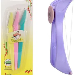 kezona Women Eyebrow Razor Facial Hair Remover and Body Hair Threading Combo Pack Eyebrow Thread-picture-12