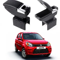 oshotto PU Leather AR-01 Car Armrest Console Box For Alto Black Car Armrest-picture-25