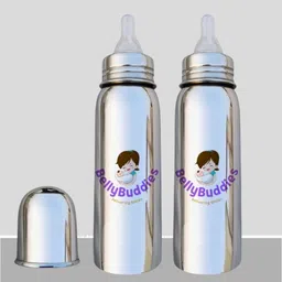 bellybuddies Stainless steel feeding milk Bottle,BPA free,Infant,toddlers dudh bottle - 250 ml-picture-16