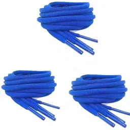Vinylzone 3 Set Royal Blue Owal Shoe laces for Men/Women/Girls 01 Shoe Lace-picture-21
