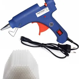 craftygun BLUE MINI 20 WATT - 50 GLUE STICKS OF 7MM SIZE Standard Temperature Corded Glue Gun-picture-26