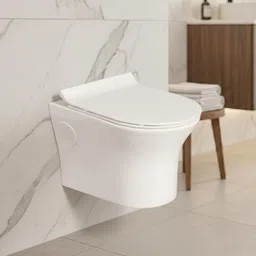 kriss kross Wall-Hung Rimless Western Toilet, Soft-Close Slim Seat, Space-Saving Design Concealed Cistern Compatible, Hygienic Easy-Clean Western Commode-picture-19