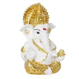 ecraftindia Lord Ganesha Gold Polyresin Idol image 5