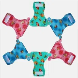 Reusable Baby Diaper Towel with Waterproof Plastic Adjustable Size New Born (Set of 6) - L-image-8