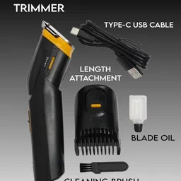 Life Creation BLACK TRIMMERAT-509 Smart Beard and Hair Trimmer for Men --250 Fully Waterproof Grooming Kit 90 min Runtime 8 Length Settings image 2
