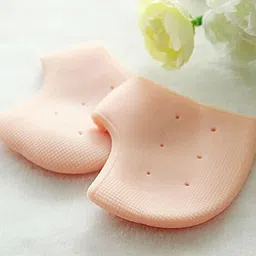 piara Half Heel Socks Anti Crack Silicon Gel Heel And Foot Protector Moisturizing Socks for Foot Care,Pain Relief And Heel Cracks for Men And Women-picture-27