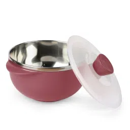 wens Microwavable Lightweight Stainless Steel with Plastic Outer Surface Serving Bowl (Multicolour) image 1