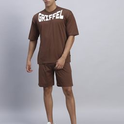 griffel Tshirt Regular Shorts Co-ords Set-picture-40