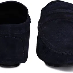 louis stitch Blue Suede Leather Casual Loafers for Men (ITSU) Size 10 Loafers For Men image 3