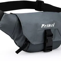 prikli Document Phone Belt Sport Bag for Men and Women travel waist bag(Dark grey) Waist Bag-picture-12