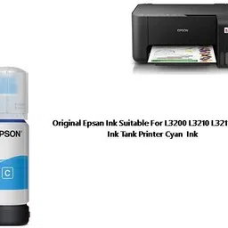 EPSANECOTANK Original Epson ink Suitable for L3200 L3210 L3211 Ink Tank Printer Cyan Ink Bottle image 3