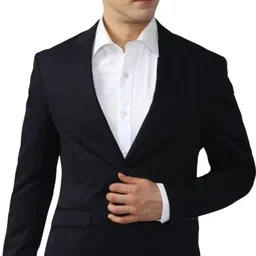 trulyfab Men Solid Single Breasted Festive & Wedding Blazer image 1