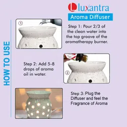 luxantra Mogra and Rose Aroma Oils Diffuser Set image 4