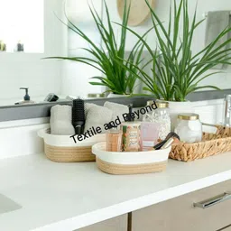 textile and beyond Cotton Storage Basket image 3