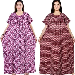balnce collection Pack of 2 Women Nighty-picture-19