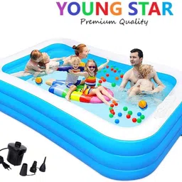 littlebloom PVC Swimming Pool With PumpLittlebloom7036 Inflatable Swimming Pool, Inflatable Toy Pump-picture-20