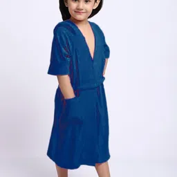 elevanto NAVY Medium Bath Robe image 5