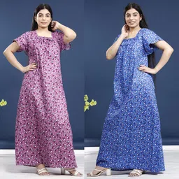 homezilla Pack of 2 Women Nighty-picture-16