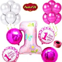 party bird Printed Happy Birthday Party Decoration Combo One Number Foil, Letter Balloon for Boy Balloon-picture-19