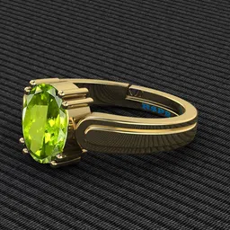 pranjal gems Original 12.25 Ratti 11.60 Ct Peridot Gem Stone Ring With Leb Certificate Brass Peridot Ring-picture-12