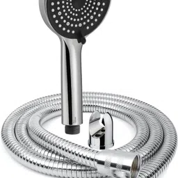 fossa Gloria Hand Shower with 2 Spray Setting Modes with 1.5 Mtr SS Hose Pipe , Hook Handheld-picture-15