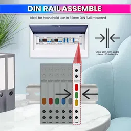 amicisense 3 Phase Indicator with Red, Green and yellow LED Lights Only 1 cm Wide Reliable Test Indicator image 3