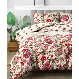 the white moss Hannah Pleat Pinch luxurious Winter Single Comforter with One Pillow Cover image 2