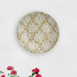 quirk india MulticolouredCrossover of Floral Rush Decorative Ceramic Wall Plate image 1