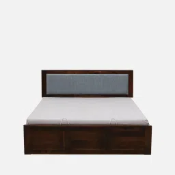 woodsworth from pepperfry Narvik Sheesham Wood King Size Bed In Provincial Teak Finish With Hydraulic Storage image 5