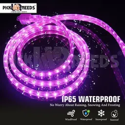 pick ur needs 1200 LEDs 5 m Pink Steady Strip Rice Lights image 2