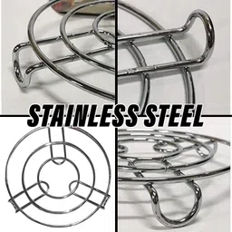 wallop Round Trivet & Steamer Rack Heat Resistant Hot Plate Stand Steel Trivet image 3