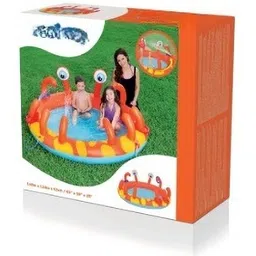 kindertales Interactive (IND*74) Crab Inflatable Children's Pool Multicolor Inflatable Swimming Pool image 5