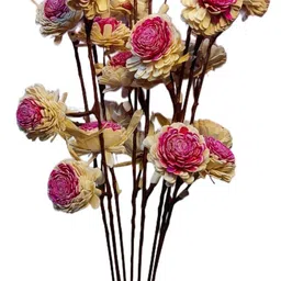 aitihya White, Pink Magnolia Artificial Flower-picture-38