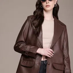 roadster Viscose Rayon Coat For Women-picture-45