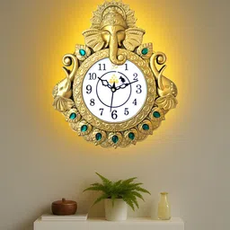 velora creation Analog 29 cm X 24 cm Wall Clock image 5