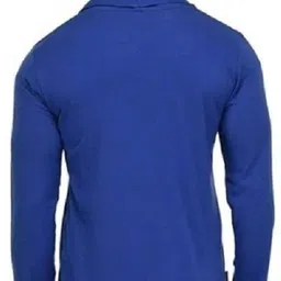 risemax Men Asymmetric Full Sleeve Blue Shrug image 2