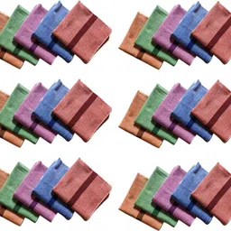 RRCART Shantiniketan Pure Khadi Soft Cotton Large Size ["Multicolor"] Handkerchief-picture-12